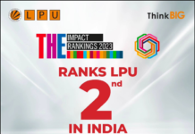 LPU Ranks 2nd in India and Climbs Higher in the Prestigious Times Higher Education Impact Rankings 2023