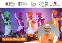 LPU Students in the Presence of the Hon’ble Prime Minister ready to give their Exhilarating Dance Performance