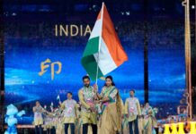 LPU students led 655-member Indian contingent during 19th Asian Games Opening Ceremony in China