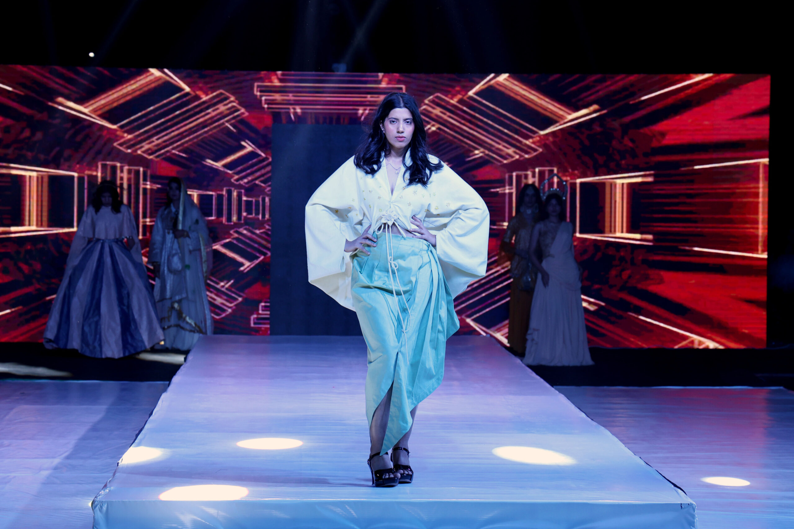 LPU students showcasing their style and confidence on the ramp during a fashion show being organised at LPU campus (1)
