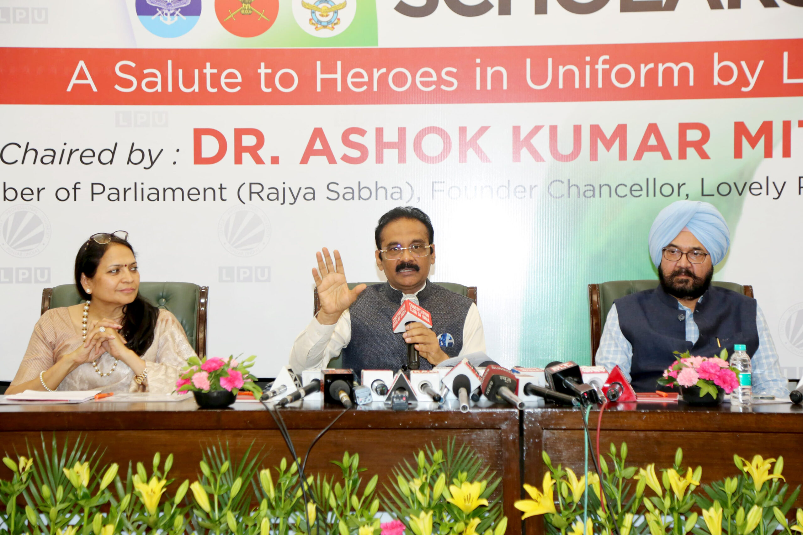 lpu announced 100% scholarship for India’s armed forces