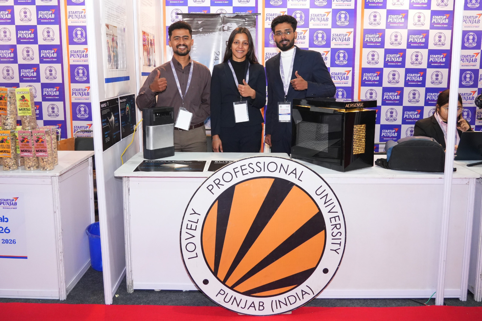 LPU students presenting their innovative projects during Startup Punjab Conclave at Lovely Professional University campus  (4)